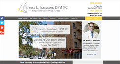 Desktop Screenshot of doctorisaacson.com